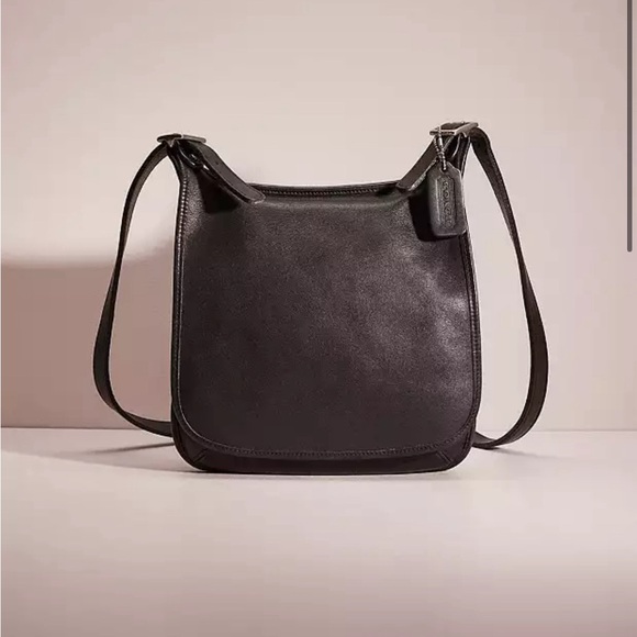 Coach grey vintage crossbody bag one closure new condition leather - Picture 1 of 6